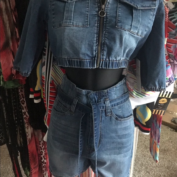 Blue jean two piece set - Picture 3 of 4